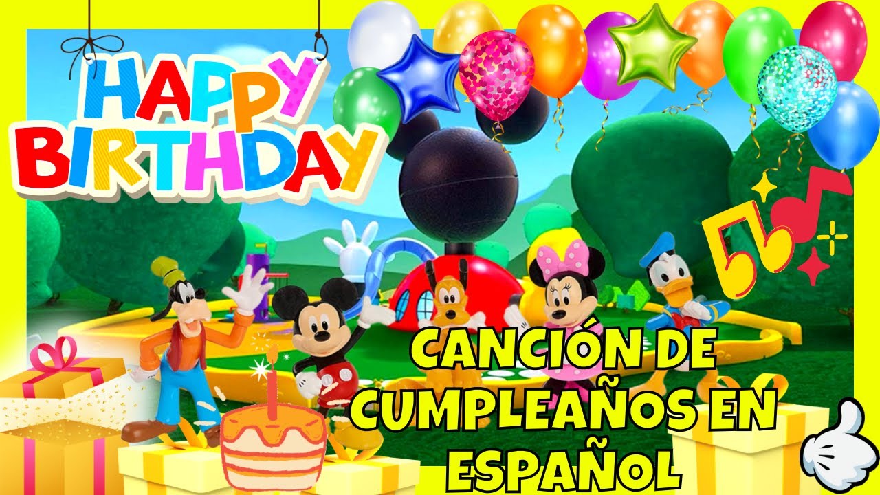 Happy Birthday Mickey Mouse Clubhouse, Feliz Cumpleaños Mickey Mouse, Mickey  Mouse Clubhouse