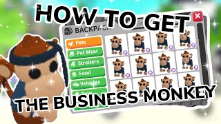 How to get the NEW BUSINESS MONKEY in ADOPT ME ROBLOX