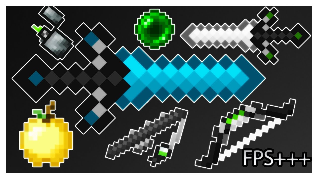 MINECRAFT PVP TEXTURE PACK - BACAN PACK DEFAULT EDIT UHC FPS+++ 1.7.X/1 ...