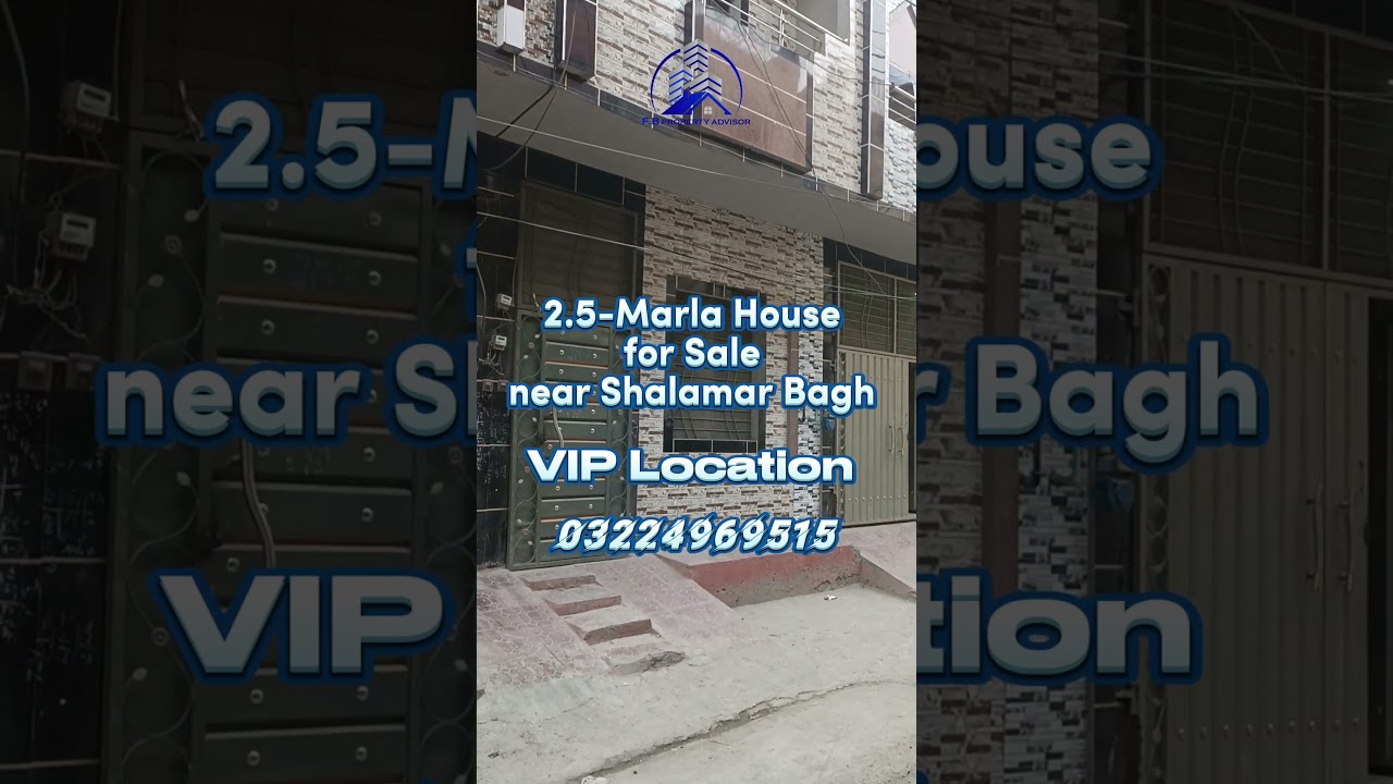 2.5- Marla Double Story Beautiful House for Sale near Shalimar Garden Lahore 