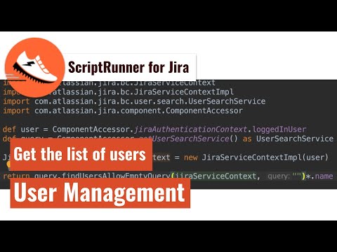 ScriptRunner for Jira - Get the list of users