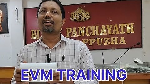 EVM TRAINING FOR PANCHAYATH ELECTION 2025