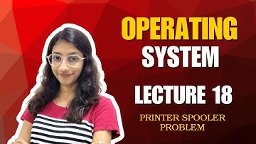 Lecture 18: Printer Spooler Problem – Operating System
