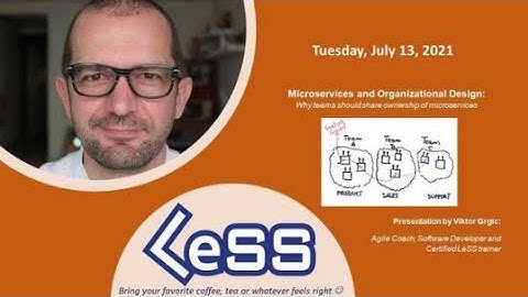 Twin Cities LeSS (July 2021) w/ Viktor Grgic (guest) Microservices and Teams Org