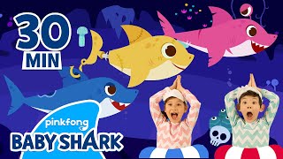 🎃BEST Baby Shark Halloween Songs! | +Compilation | Spooky Monster Sharks | Baby Shark Official