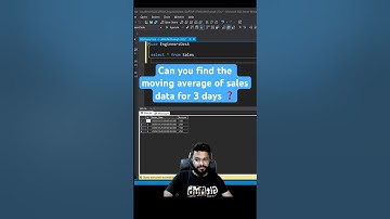 How to find the moving average from the sales table ? #sql #programming #coding #dataanalyst