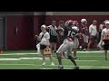 Alabama freshman QB Jalen Milroe shows off his MASSIVE arm at practice