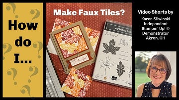 How Do I Make Faux Tiles?