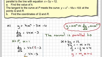 Finding where a tangent meets another curve