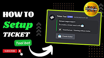 Ticket tool bot , easy setup , Discord new updates , slash commands , xstream league