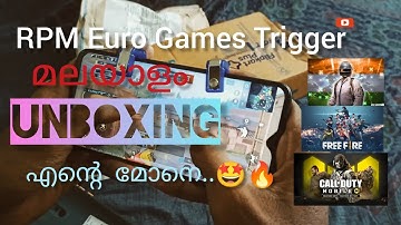 RPM Euro Games Trigger Mobile Game Controller Gaming Trigger Malayalam  BGMI, FREEFIRE,CALLOFDUTY