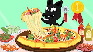 PIZZA MUKBANG - ANIMATION MUKBANG | Desafío De Comida | ESP Toons