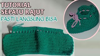 TUTORIAL MERAJUT SEPATU BAYI UNTUK PEMULA, || PASTI BISA