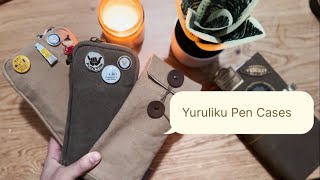 What is on my Yuruliku Pen Cases | futocase, 3 pen case and  flat case | #yuruliku