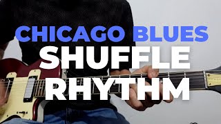 Video thumbnail of "Rhythm guitar lesson | 12 bar Chicago blues shuffle groove"