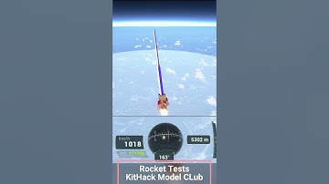 KitHack Model Club   Testing My First Model Rocket  #kithackmodelclub #rocketlaunch  #modelflying