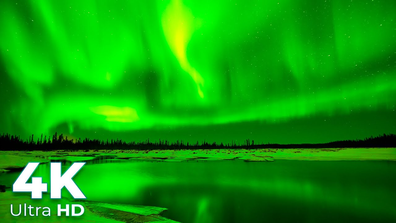 Aurora Borealis in 4K Ultra HD - 4K Northern Lights Video - Scenic ...
