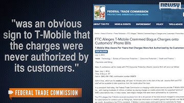 FTC Says T-Mobile Hid Charges In Customers