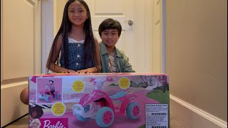 Barbie ATV Quad 6V Battery Powered Ride On for Kids Ages 1 5 Pink