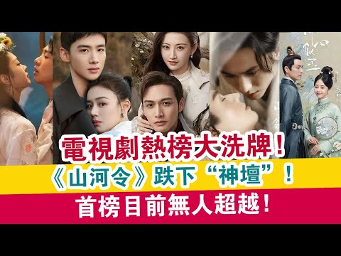 2021電視劇熱榜大洗牌！《山河令》跌下“神壇”，首榜目前無人超越！| 娛樂大事件 |