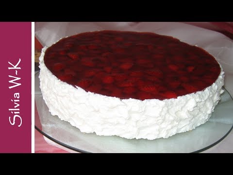 Erdbeerkuchen / einfaches und leichtes Rezept / Strawberrycake