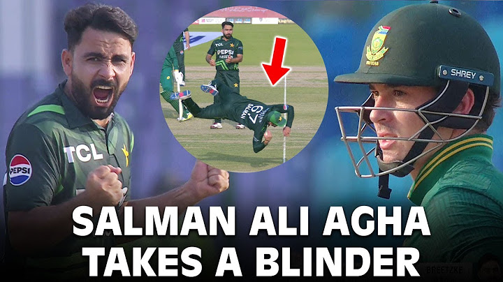 Stunning Catch By Salman Ali Agha | Pakistan vs South Africa | Tri-Nation Series | PCB | M3J1K