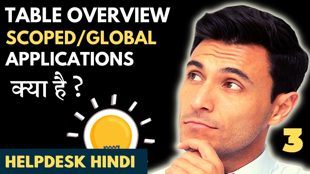 ServiceNow Table Overview 1 Scoped vs Global Application Tables