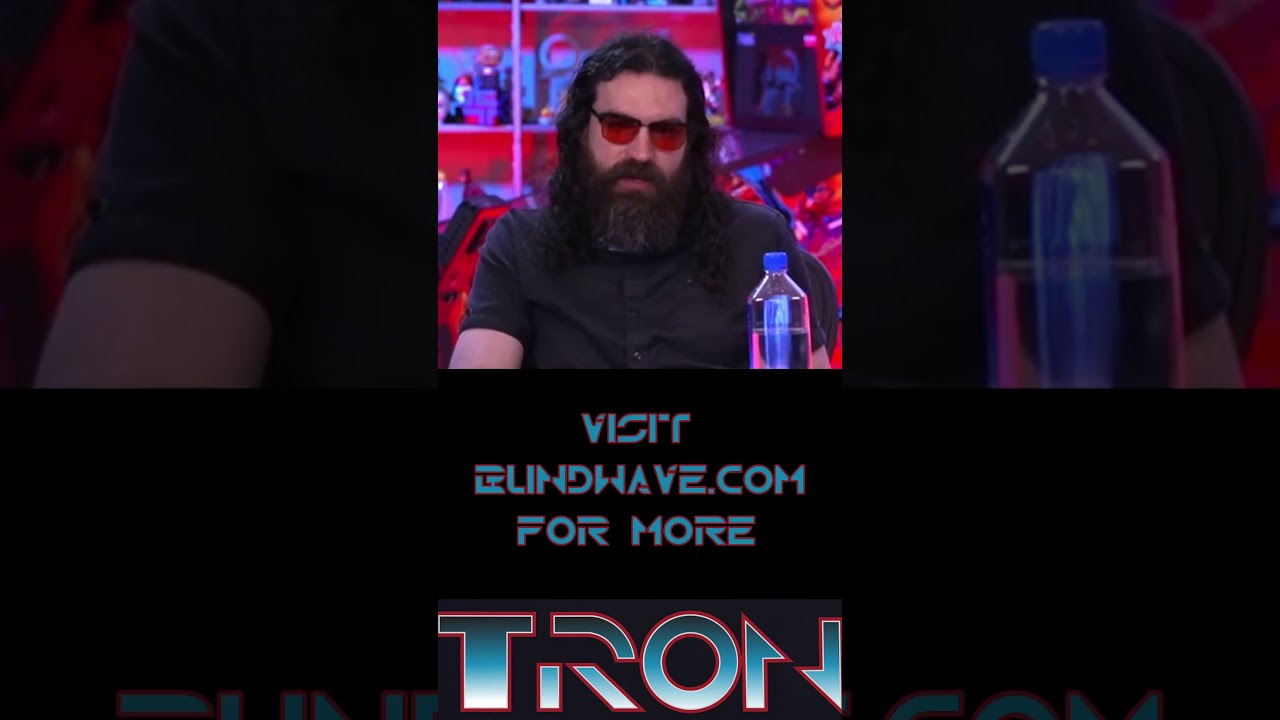 Why are we pointing the laser at the computer! #tron #reaction #movie