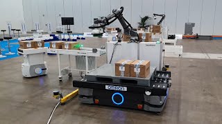 OMRON HD-1500 mobile robot showcased at Flexible Manufacturing Roadshow Finland, June 2022