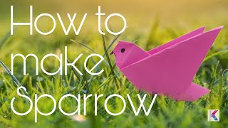 How to make paper sparrow |Kagach se chidiya kaise banay |