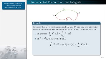 [Math 23] Lec 4.2 Fundamental Theorem of Line Integrals and Independence of Path