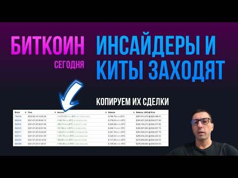 БИТКОИН ИНСАЙДЕРЫ И КИТЫ ЗАХОДЯТ [копируем их сделки]