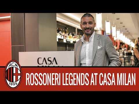 AC Milan Legends interview at Casa Milan Bistrot/Fourghetti