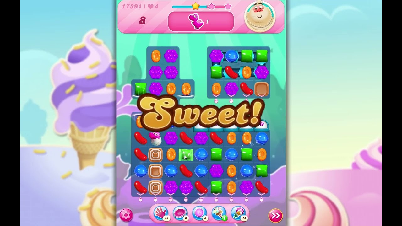 Candy Crush Saga Level 17391 - YouTube