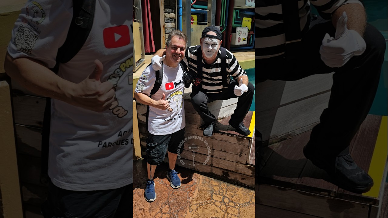Eu e o Tom, o mímico 28/08/2026 #tomthemime #seaworldmime #seaworldorlando