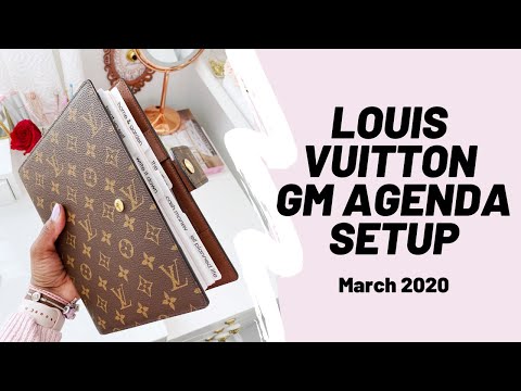 Louis Vuitton Agenda GM Setup / March 2020 - YouTube