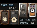 TAKE　FIVE　聴き比べ　　JBL主体のネアカ系SP