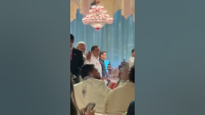 PM #modi At The Anant #ambani - Radhika Merchant Reception
