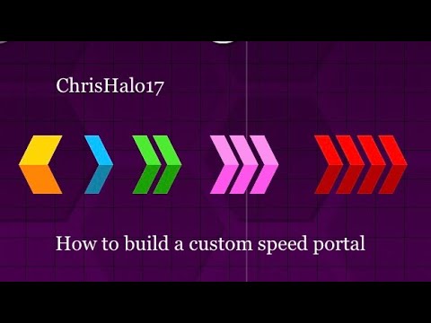 How to build custom speed portals in Geometry Dash