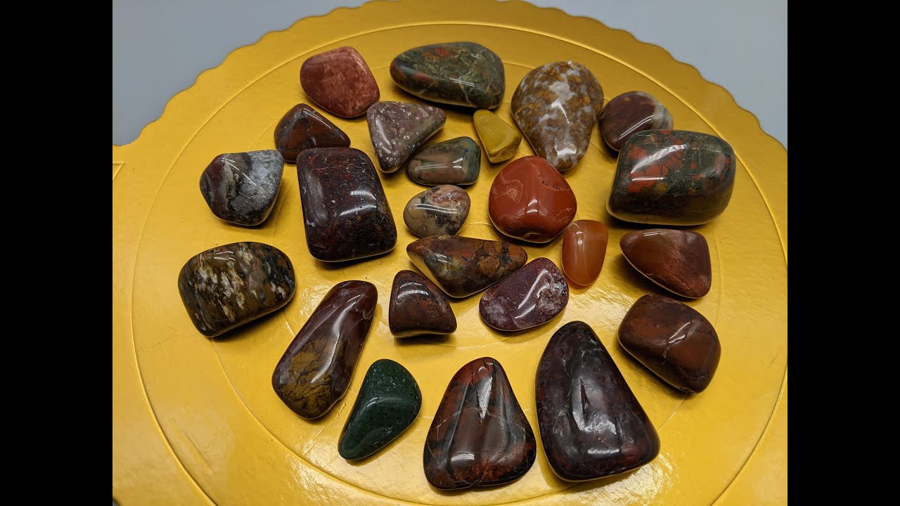 Rock Tumbling Contest Stage 4, Polish Complete Burris Creek Jasper