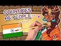 DRAWING COUNTRIES AS CUTIES #4 || Wait...I'm drawing a GUY?!