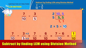 G4 - M16 - Ex2 - Subtract by finding LCM using Division Method | Appu Series | Grade 4 Math Learning