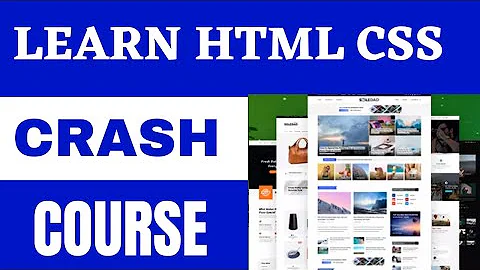 Learn HTML CSS tutorial for beginners | Html5 and Css full crash course website project Part 1