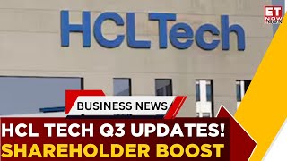 Hcl Tech Q3 Highlights Board Approves Interim Dividend Of 12Share Expert Decodes Numbers