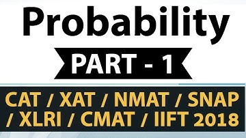 Probability Part-1 Basics of Probability for CAT/XAT/NMAT/SNAP/CMAT/IIFT