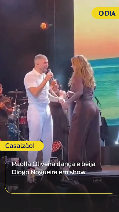 Paolla Oliveira dança e beija Diogo Nogueira em show | Notícias do Dia