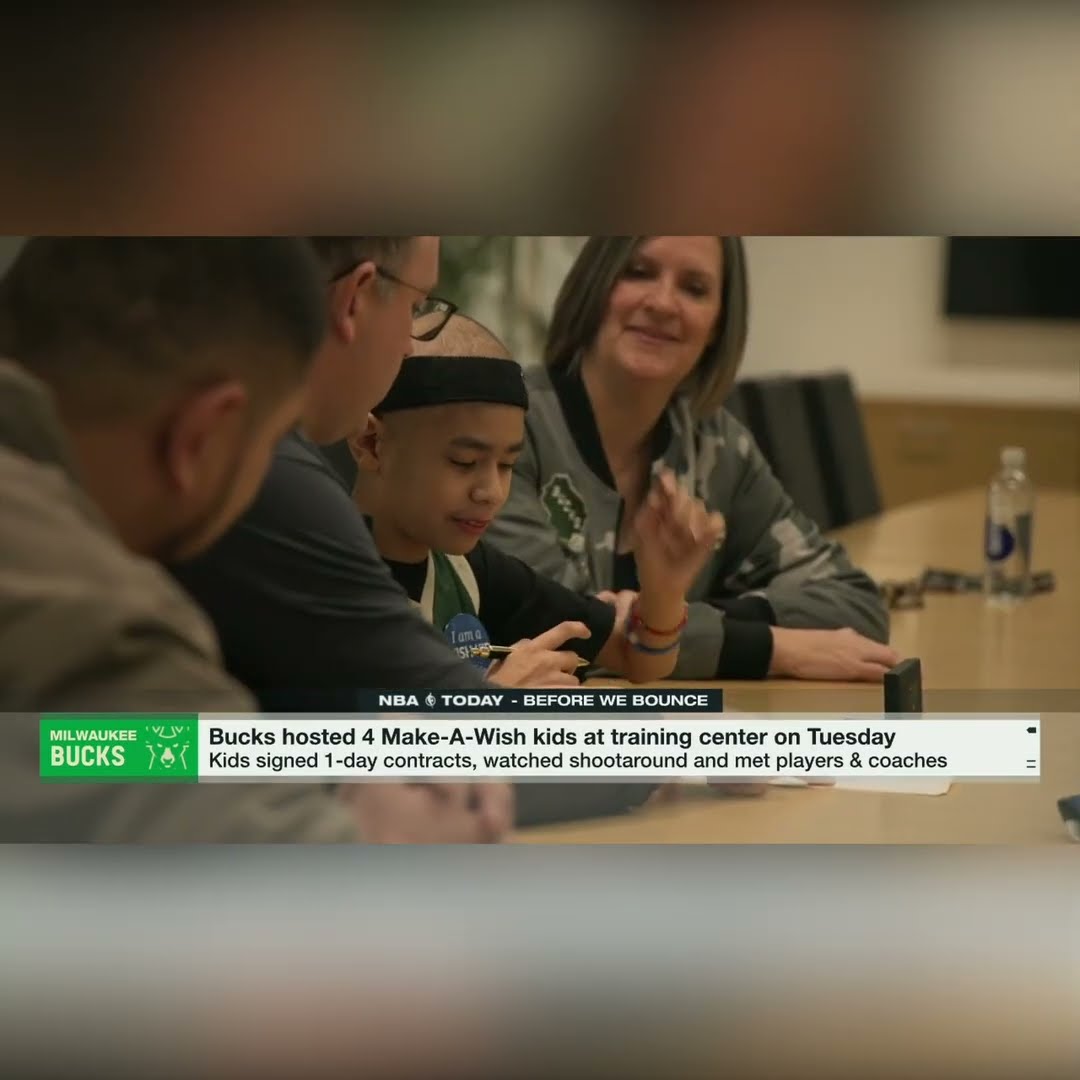 Milwaukee Bucks signed four Make-A-Wish kids to 1-day contracts ?