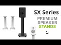 Stop placing speakers on furniture   premium speaker stands  kanto sx series