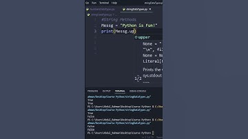 بايثون المقارنة بين ميثود ()Upper و ()Lower |#تعليم #shorts #تعلم #python
