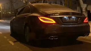 Изменить звук выхлопа на Mercedes CLS400 W218